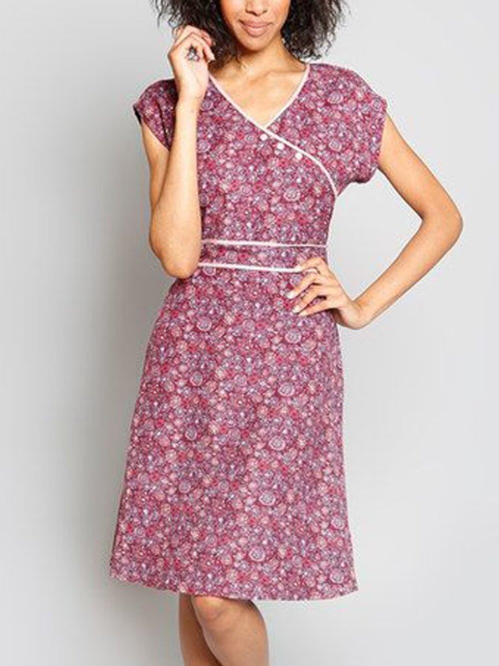 Brooklyn Industries Printed Retro Dress - sz XS